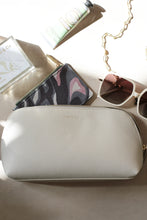 Load image into Gallery viewer, Cream Cosmetic Bag With Oasis Lining