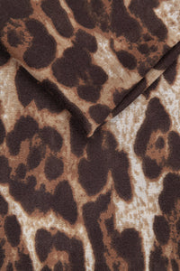 Classic Leopard Print Scarf | Brown