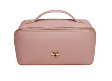 Load image into Gallery viewer, Large Pink Train Case With Bee Detail | Alice Wheeler London