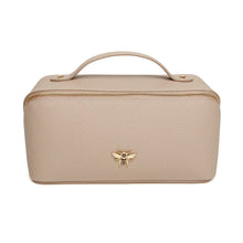 Load image into Gallery viewer, Large vanity case in stone with gold bee detail