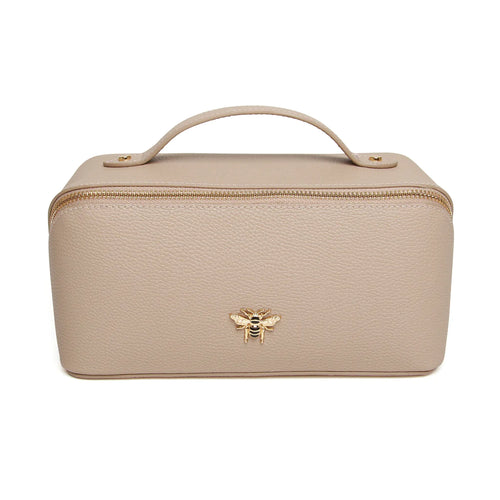 Large vanity case in stone with gold bee detail
