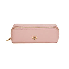 Load image into Gallery viewer, Small train case in pink - to keep all your cosmetics tidy and safe whilst looking stylish