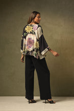 Load image into Gallery viewer, Daisy Black Crepe Kimono | One Hundred Stars
