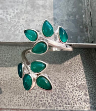Load image into Gallery viewer, Semi-precious Stone Sterling Silver Statement Ring | Green Tourmaline