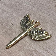 Load image into Gallery viewer, Archangel sword charm 2 cm