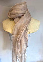 Load image into Gallery viewer, Fine 100% silk oyster scarf