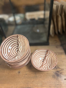 Handmade Wave Bowl | Sand | Moroccan Pottery