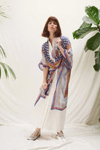 Load image into Gallery viewer, Moroccan lightweight kimono in a beautiful Indigo blue