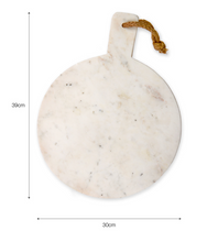 Load image into Gallery viewer, Round Marble Chopping Board