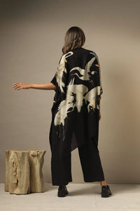 Stork Black Wool Throwover | One Hundred Stars