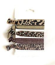 Load image into Gallery viewer, Animal Print Hair Bobbles Bracelet Set | 4