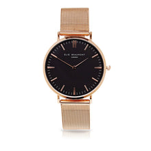 Load image into Gallery viewer, Elie Beaumont rose gold mesh strap watch