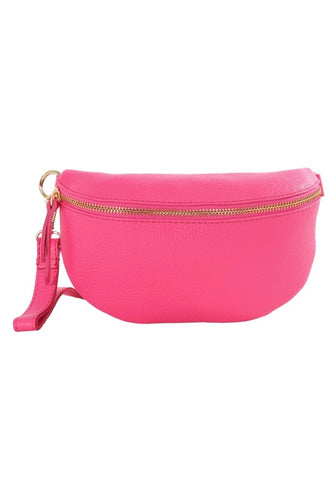 Fuchsia pink crossbody bum bag