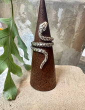 Load image into Gallery viewer, Statement Sterling Silver Snake Ring