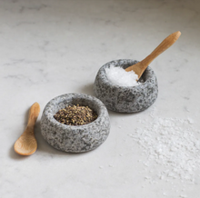 Load image into Gallery viewer, small speckled granite salt and pepper tiny bowls