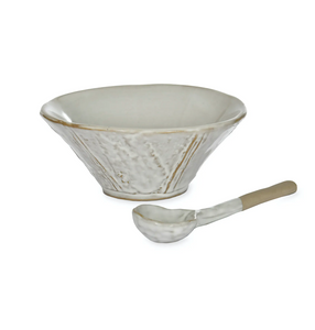 Ithaca Meze Bowl with Spoon | Ceramic