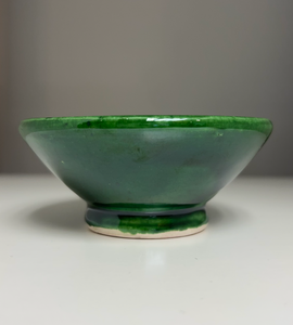 Handmade Green Bowls | Moroccan Pottery