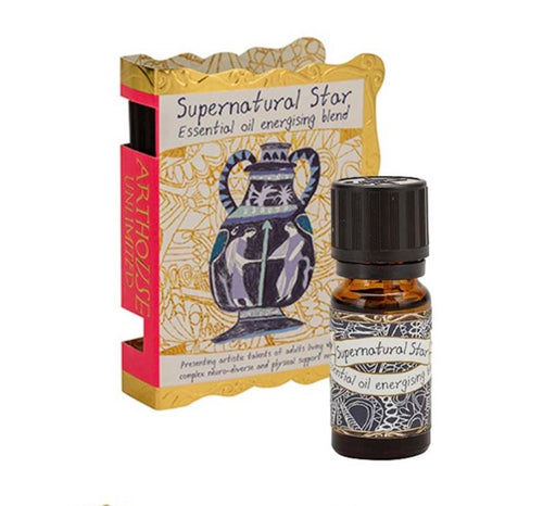 Essential oils. Supernatural Star is an energising blend designed to support, uplift and revitalise for an awakening feel-good boost.