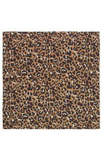 Load image into Gallery viewer, With a soft satin effect sheen this square scarf is in a classic leopard print.