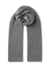 Load image into Gallery viewer, Dark grey fine knit scarf
