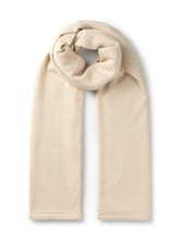 Load image into Gallery viewer, Cream coloured fine knit scarf