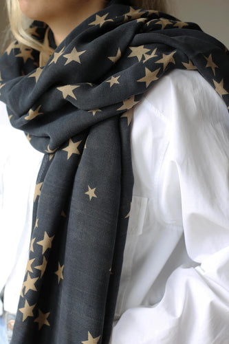 Luxury celestial print scarf