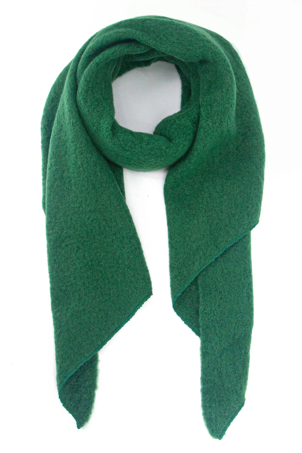 Asymmetrical Blanket Scarf | Forest Green