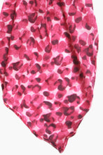 Load image into Gallery viewer, Pink Abstract Oval Print Scarf with Gold Foil Detail