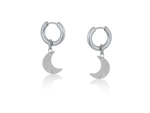 Mother of pearl crescent moon earrings