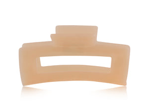 Blush oversized bulldog clip hair accessory