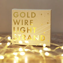 Load image into Gallery viewer, Gold wire light strand - fairy lights to jazz up your home. 
