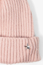 Load image into Gallery viewer, Bobble Hat with Silver Star | Dusty Pink