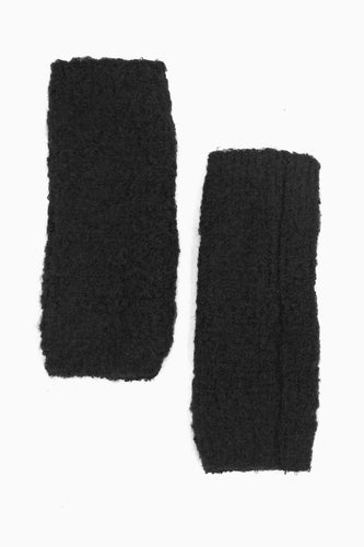 Textured Wrist Warmers | Black