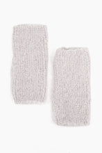 Load image into Gallery viewer, Fingerless hand warmers in soft grey