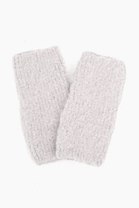 Textured Wrist Warmers | Grey