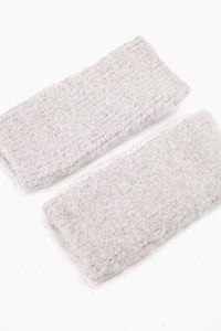 Textured Wrist Warmers | Grey