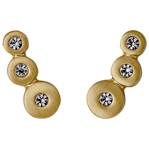 BELLA recycled crystal earrings gold-plated