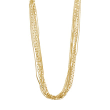 Load image into Gallery viewer, Gold multi strand gold plated necklace