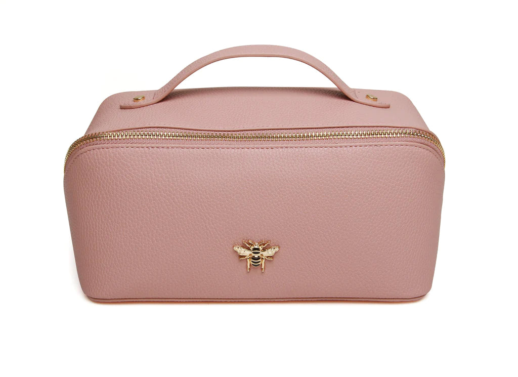 Large Pink Train Case With Bee Detail | Alice Wheeler London