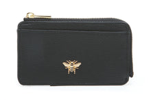 Load image into Gallery viewer, Small bee purse perfect for travelling light with just a few notes and credit cards.
