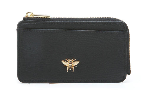 Small bee purse perfect for travelling light with just a few notes and credit cards.