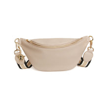 Load image into Gallery viewer, Vegan leather crossbody bag with an interchangeable strap. Banana bag