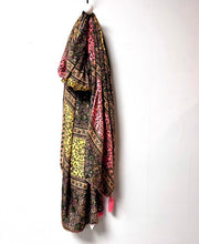 Load image into Gallery viewer, A colourful Indian sarong in 70% silk and 30%viscose