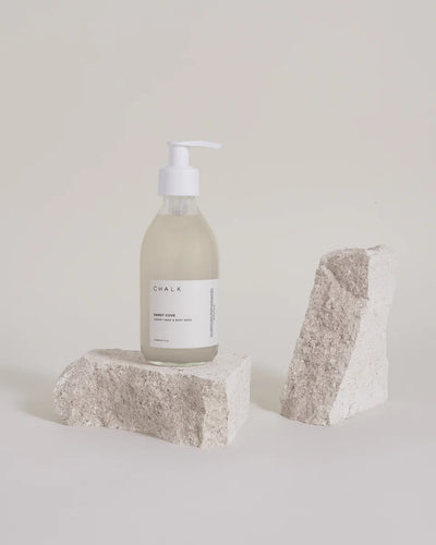 A refreshing and clean scent hand and body wash in a clear glass bottle - friendly to you and friendly to the earth.