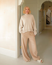 Load image into Gallery viewer, Oatmeal chunky  luxury jumper with side slits and 