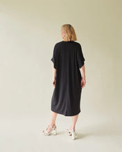 Load image into Gallery viewer, V neck dress in drape fabric