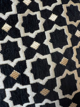 Load image into Gallery viewer, Moroccan Design Velvet Tote Bag | Black