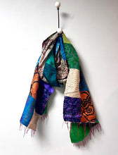 Load image into Gallery viewer, Silk kantha scarf