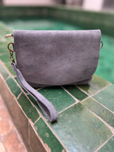 Load image into Gallery viewer, Grey Handmade Moroccan Handbag