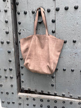 Load image into Gallery viewer, Taupe Tote Bag with zip up pouch